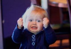 a excited kid