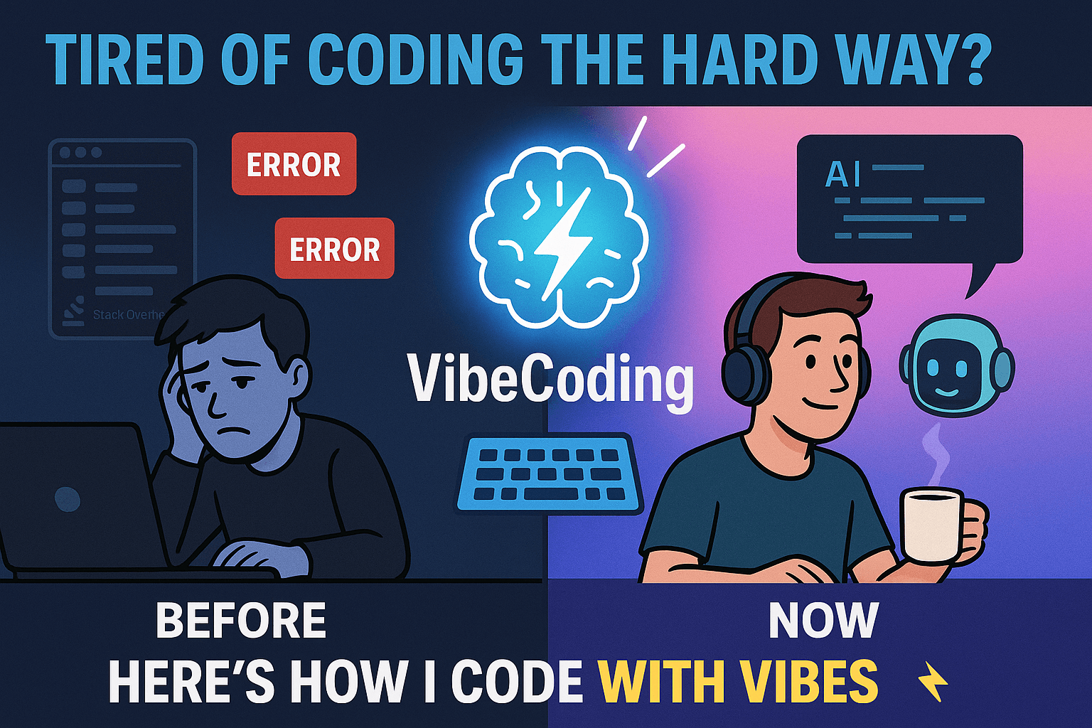 Why After Years of Being a Developer, I’m Embracing VibeCoding (a.k.a. Coding with AI)