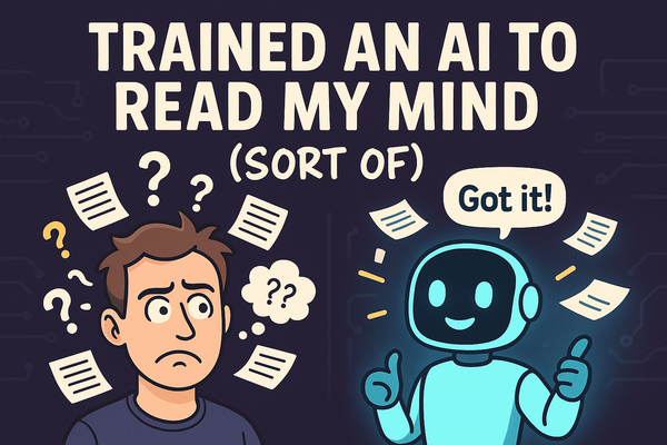 Why I Trained an AI to Read My Mind (Sort Of) 🤯